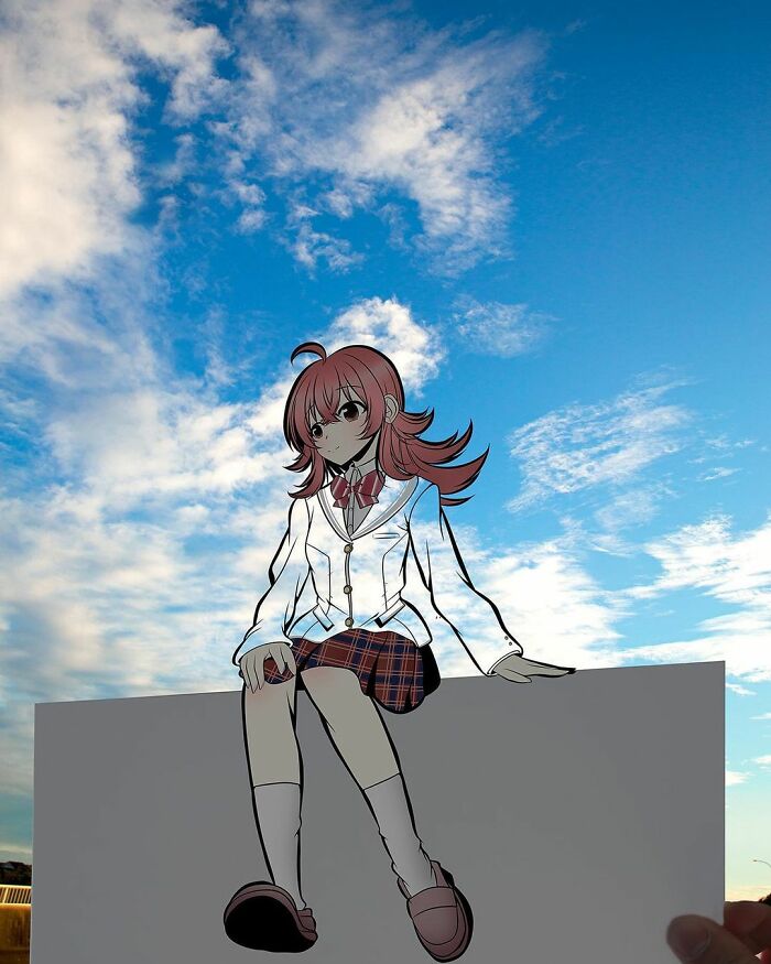 Japanese Artist Colors His Drawings With Real Landscapes