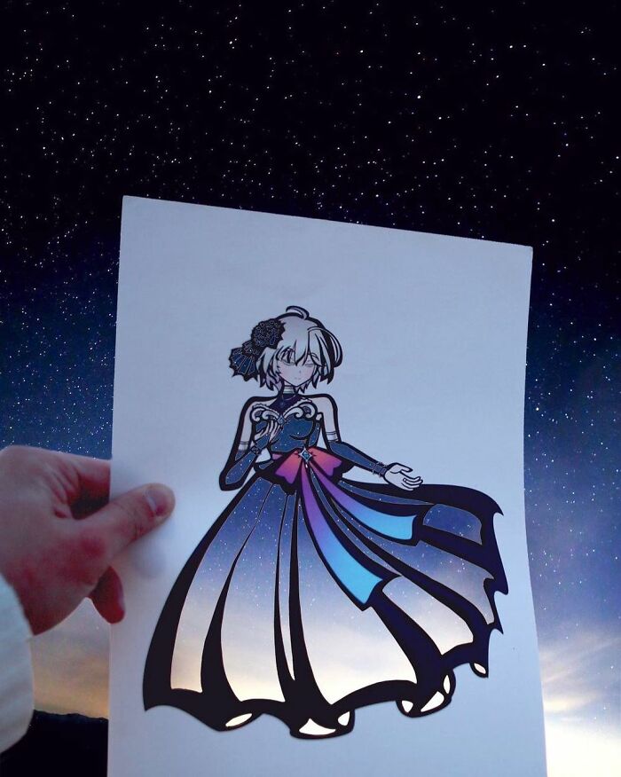 Japanese Artist Colors His Drawings With Real Landscapes