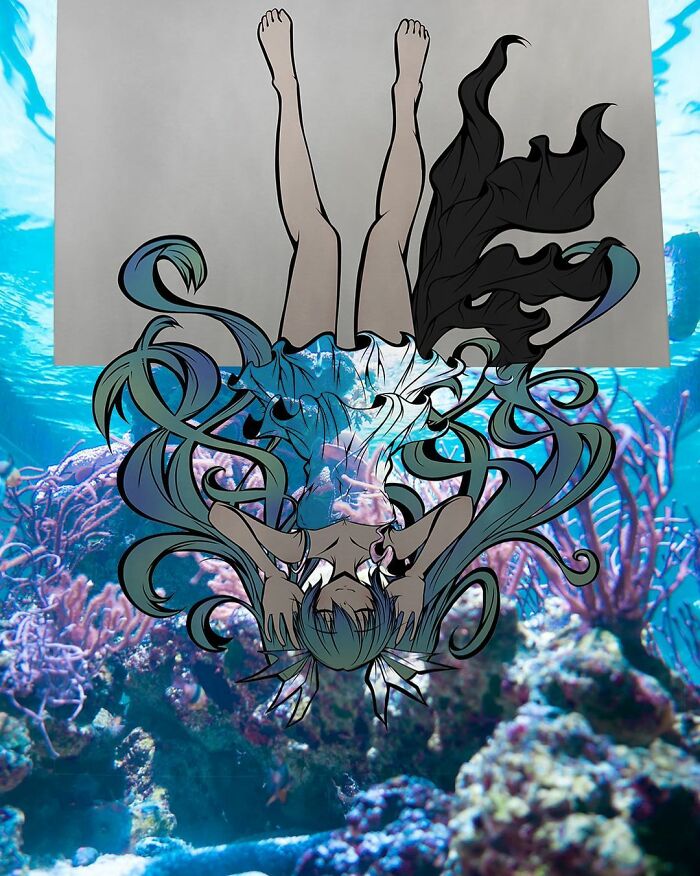 Japanese Artist Colors His Drawings With Real Landscapes