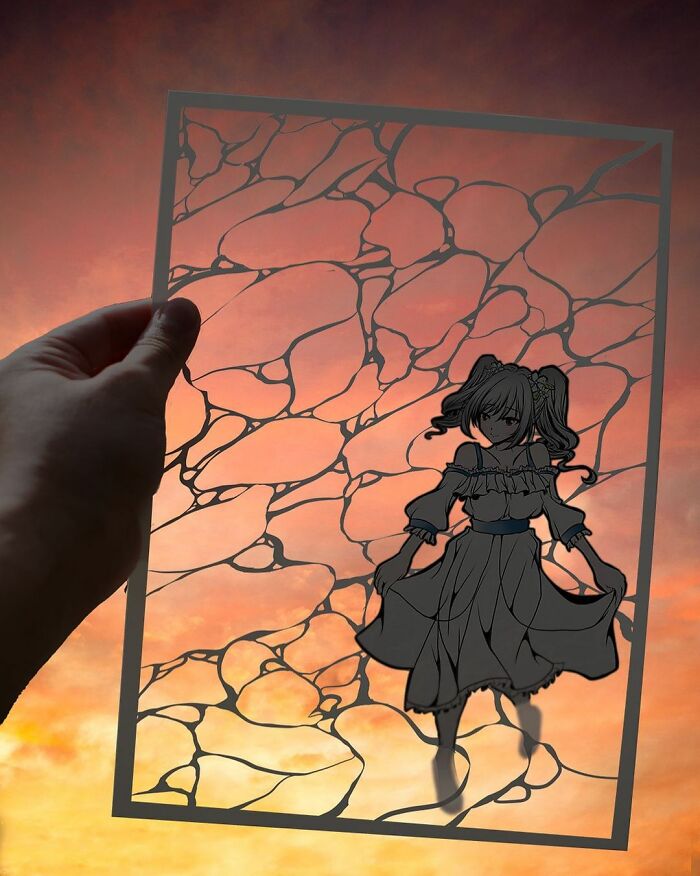 Japanese Artist Colors His Drawings With Real Landscapes