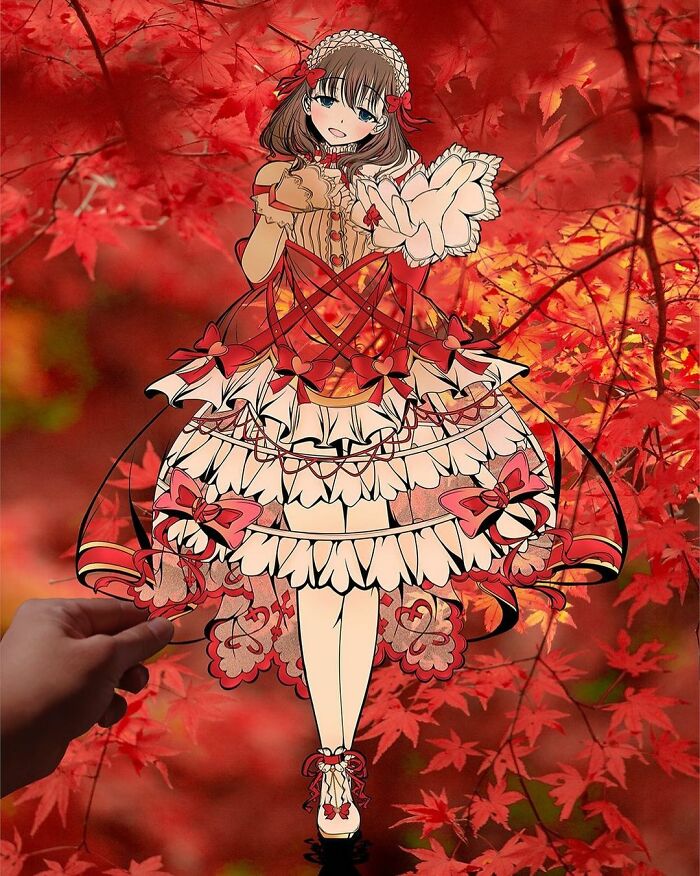 Japanese Artist Colors His Drawings With Real Landscapes