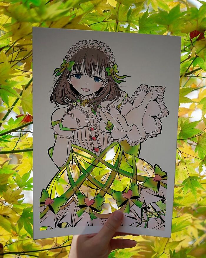 Japanese Artist Colors His Drawings With Real Landscapes