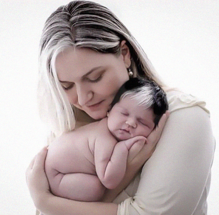 Mother Encourages Her Two-year-old Who Was Born With A White Streak In Her Hair To Embrace Her Uniqueness