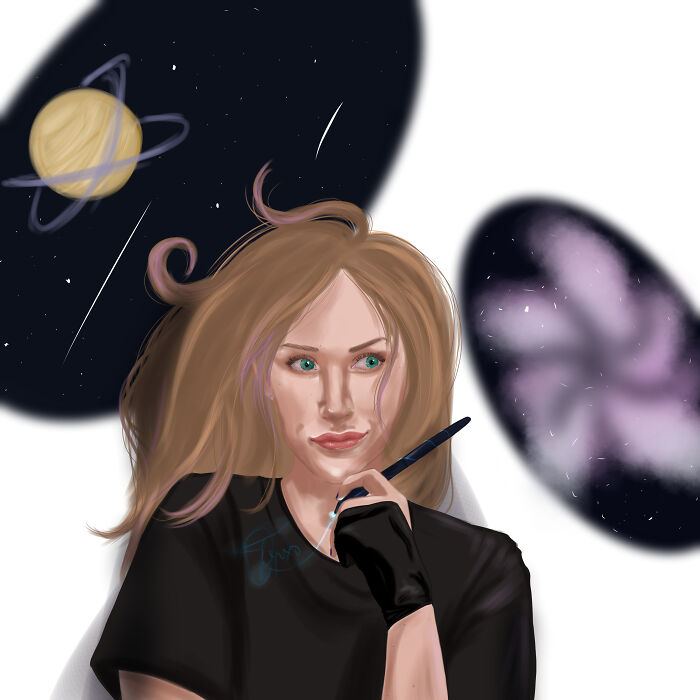 Self Portrait Of Digital Artist @olly_g_art