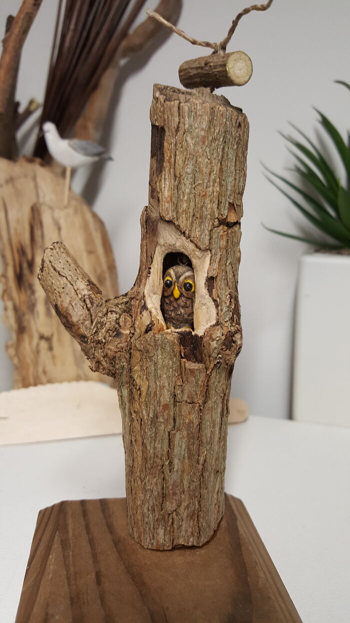 Peeking Owl. A Moving/Movement Piece On My Instagram