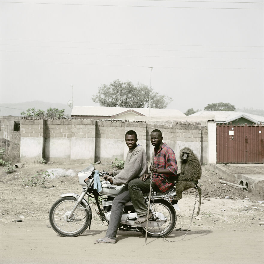 Nura Garuba And Friend With Their Monkey, Abuja, Nigeria, 2005, "The Hyena And Other Men"