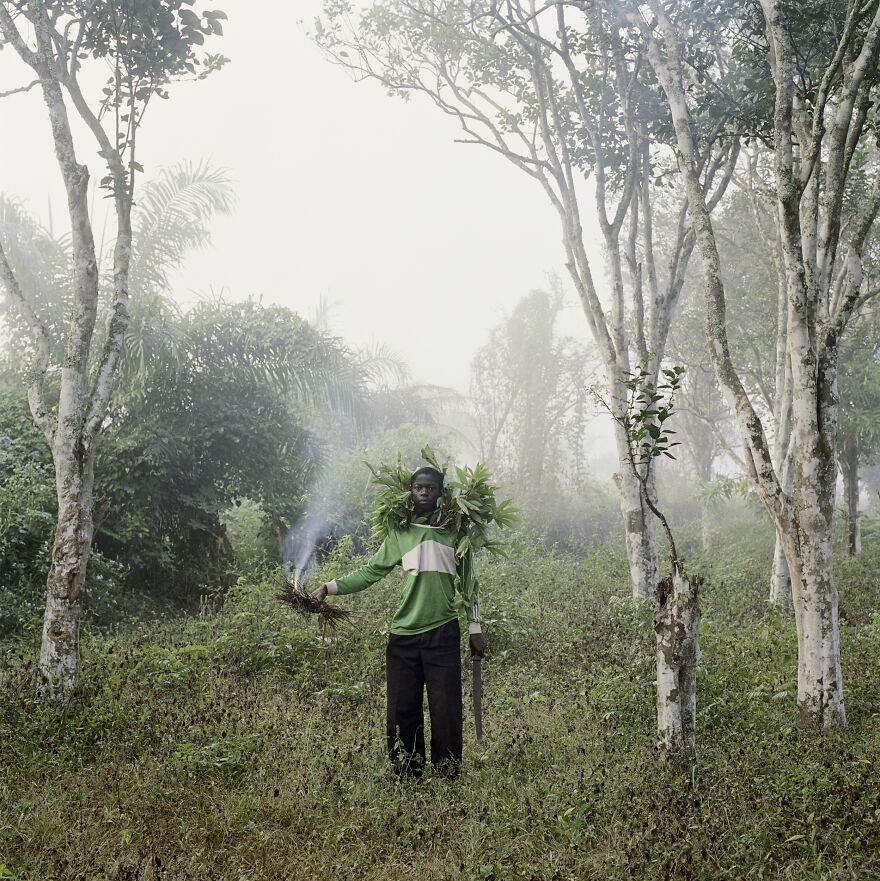 Takyi Isaac, Wild Honey Collector, Techiman District, Ghana, 2005, "Wild Honey Collectors"