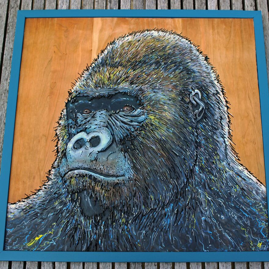 My Handmade Wood Engraved Portraits (34 Pics)