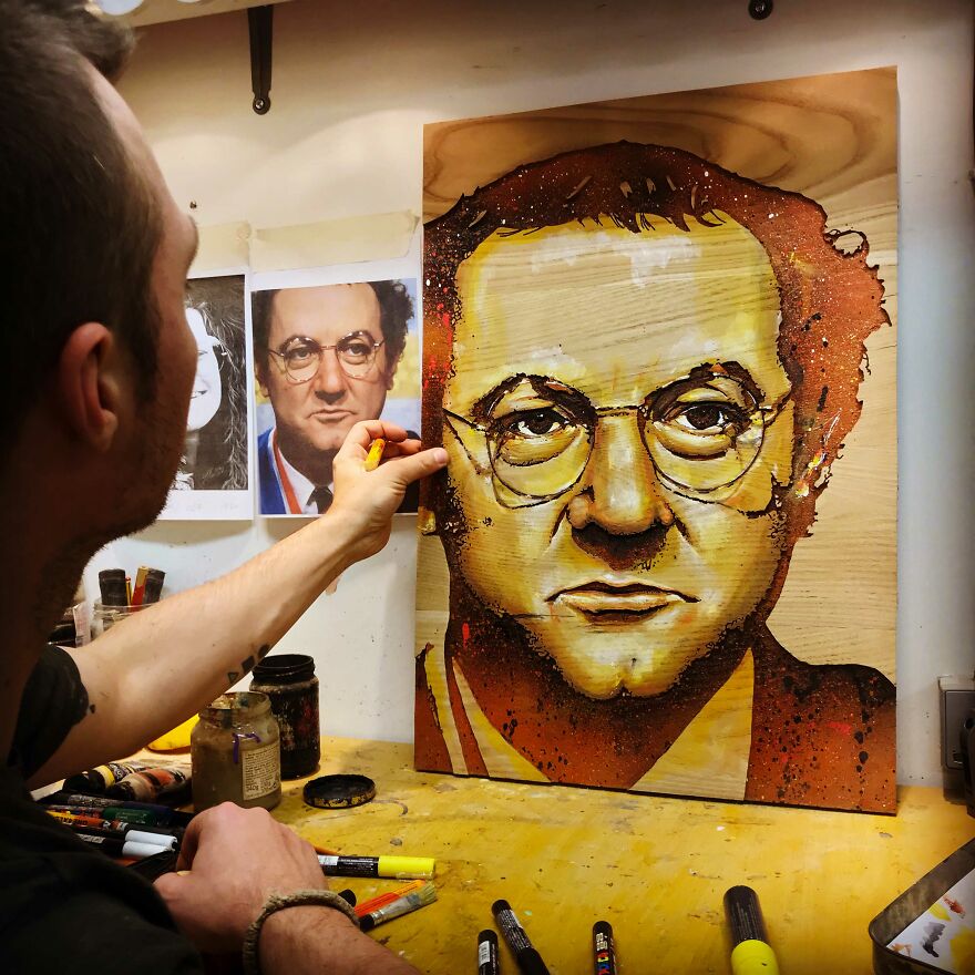 My Handmade Wood Engraved Portraits (34 Pics)