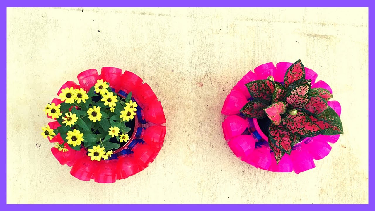 How To Recycle – Plastic Bottles – Planter Pots – How To Make It | Craft Yours