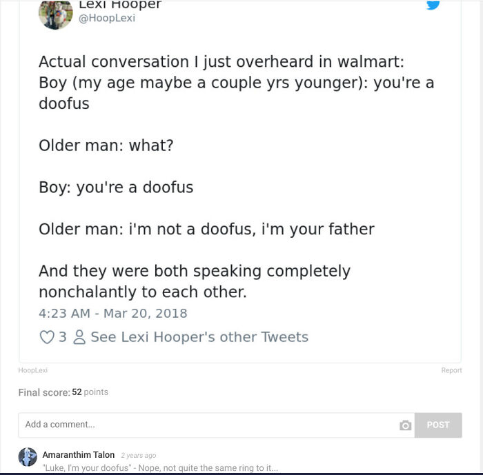 Luke, I Am Your Doofus