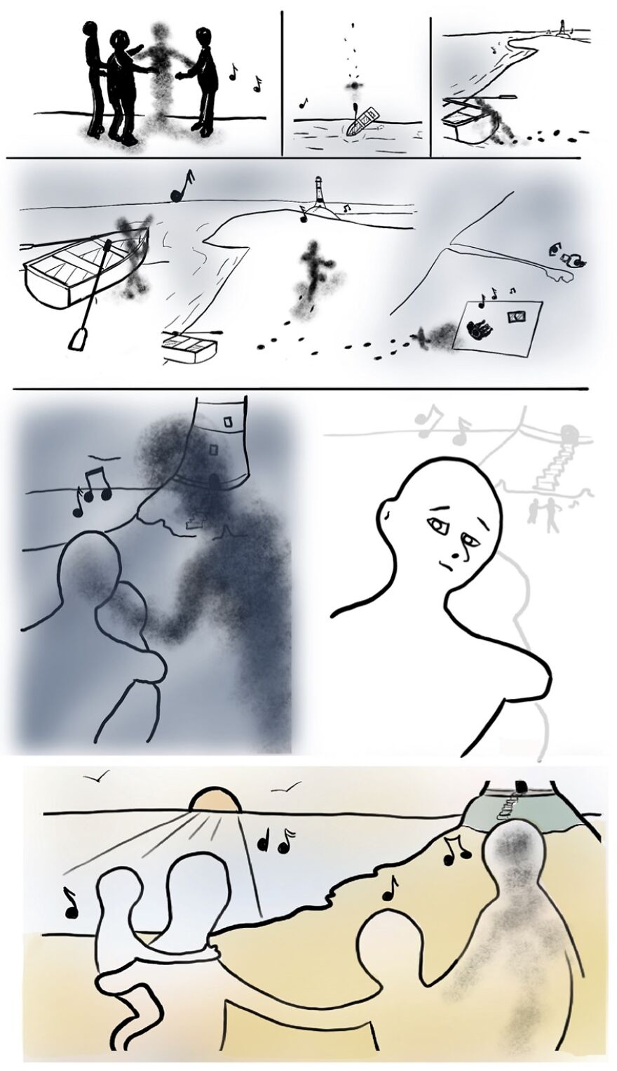 I Made A Comic About How I Experience Depression And The Effects On My Perception Of The World