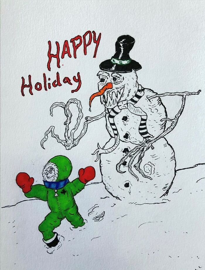 Creepy Snowman