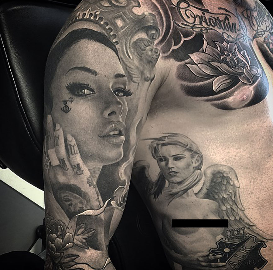 The Tattoo Artist Makes Hyper-Realistic Tattoos That Look More Like They Were Printed On The Skin