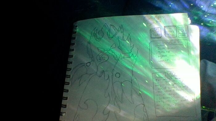 This Is Waves, And She Can Make A Copy Of Our World... But It's Distorted! She Does This By Ripping A Hole In The Time/Space World. But Be Careful! If Something Happens In One Of The Worlds That Is Fatal, The Other World Is Affected As Well O.o