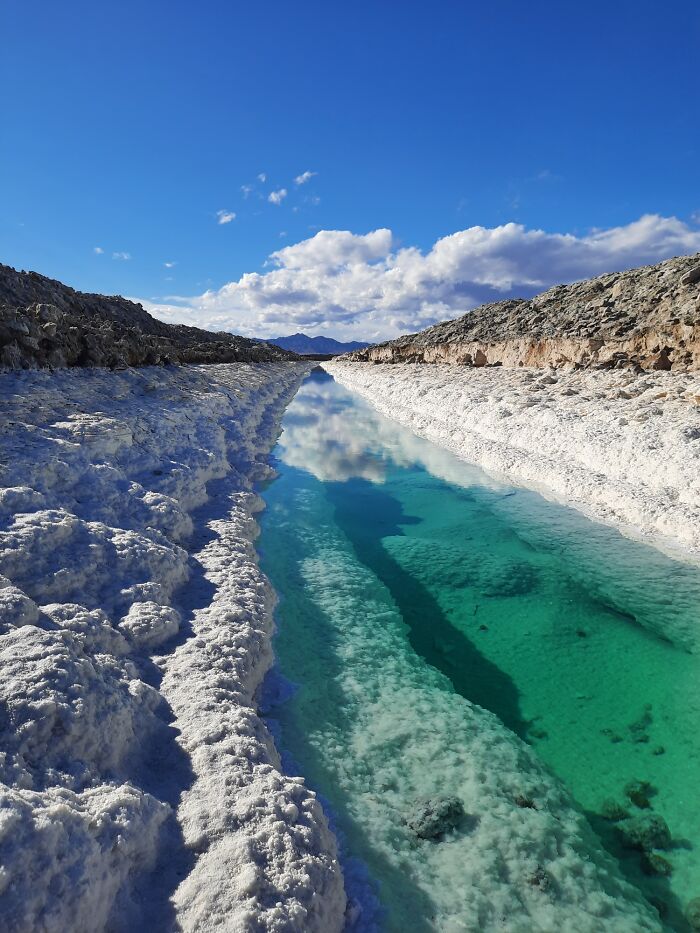 Salt Evaporation Trenches Near Amboy, Ca