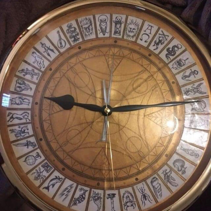 I Drew/Painted An Alethiometer Clock For My Sister's Birthday A Few Years Ago, And Made One For Myself (Pictured).