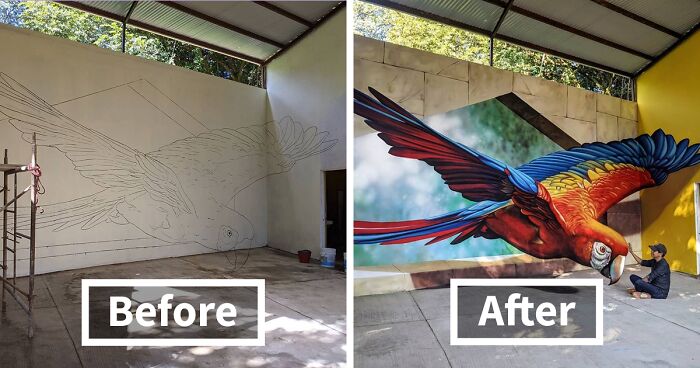 54 3D Optical Illusions By This Talented Mexican Street Artist