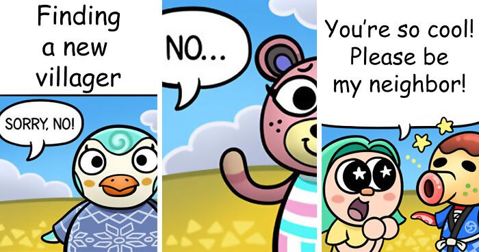 I Made Animal Crossing-Inspired Comics (18 Pics)