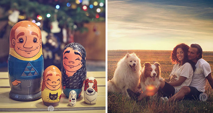 For This Holiday Season, I Created A Matryoshka Of My Family