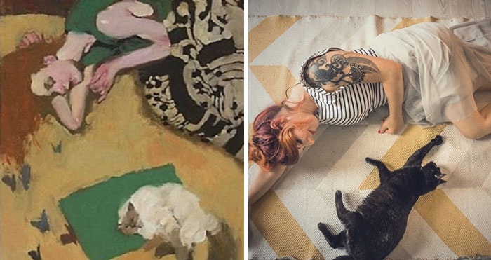 I Take Photos Of “Cattooed” Women And Compare Them To Paintings They Remind Me Of