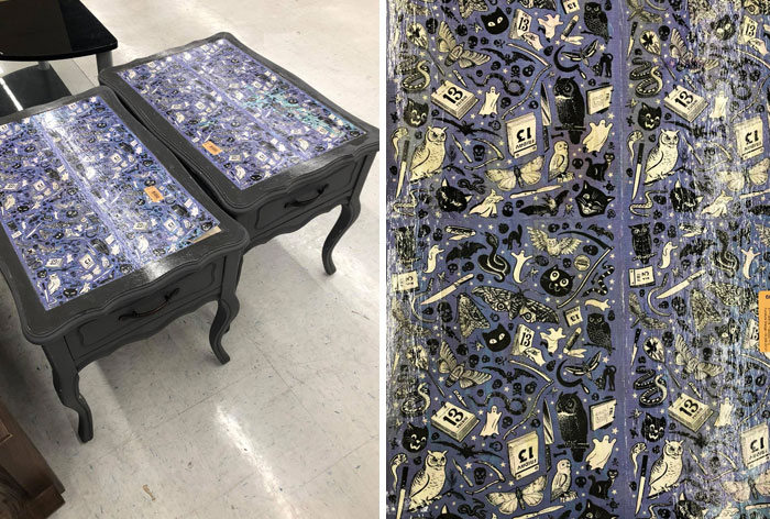 Bad Luck End Tables At The Arc Thrift Store In Pueblo Colorado. Left Them There For Some Other Unlucky Person