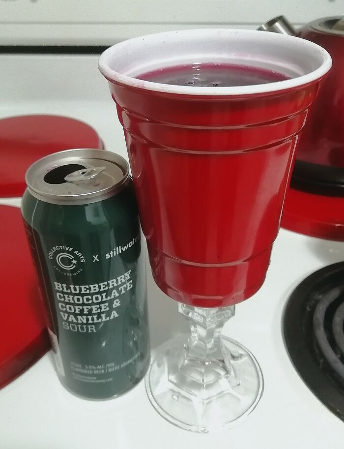 When You're The King Of The Goth Frat. This Oddity Cup Was Purchased In Hamilton, Ontario For 99¢