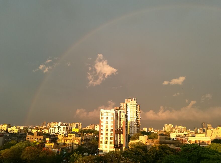 The View From My Balcony After A Thunderstorm In April.