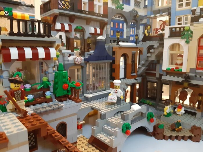 My 2020 Project, A Full Village With A Pond In The Middle. Plenty Of Neighborhood Stores