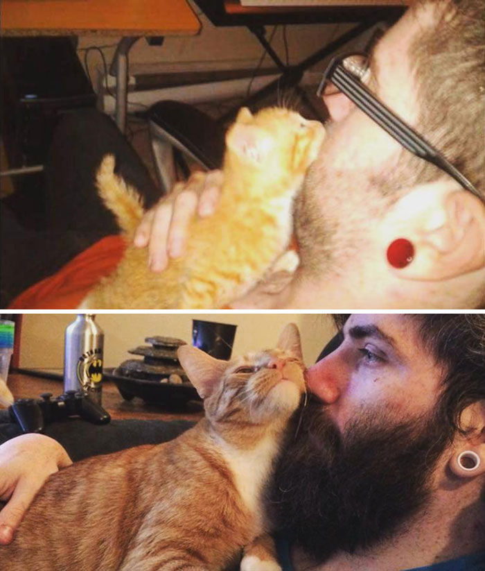 My Best Friend At 1 Month And Again At 3 Years. Some Things Never Change