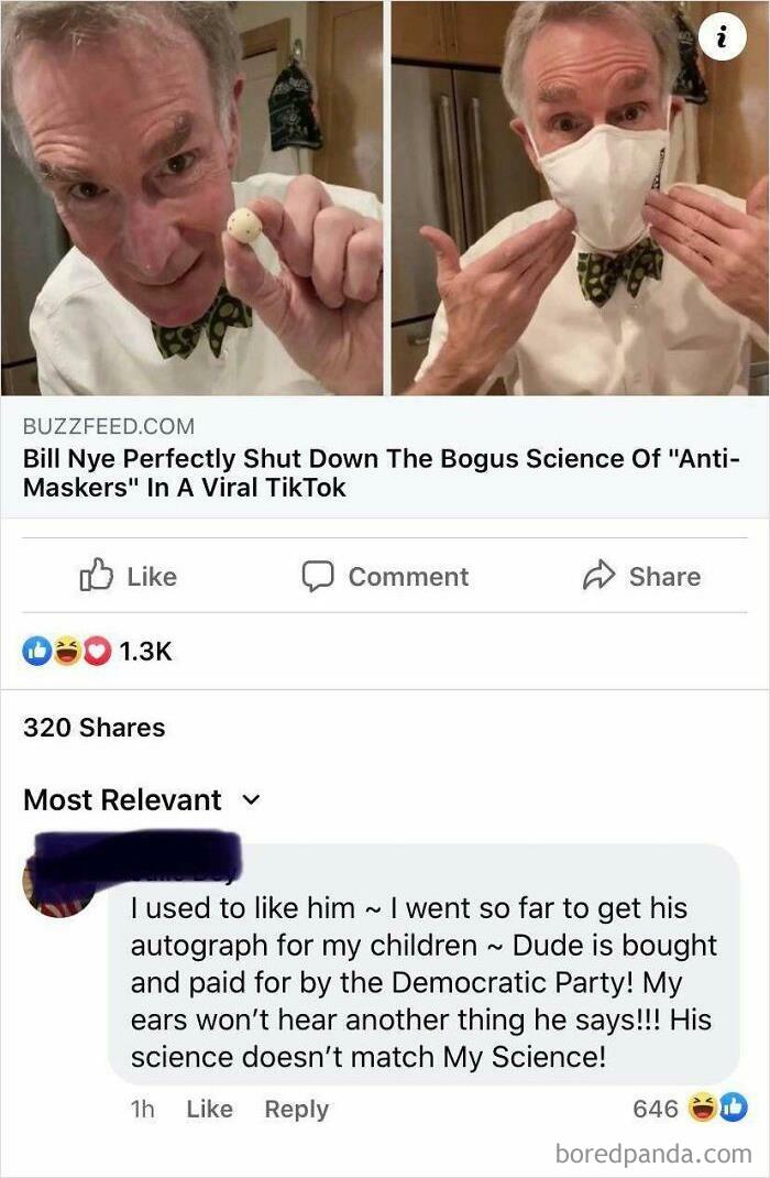 His Science Doesn't Match My Science!
