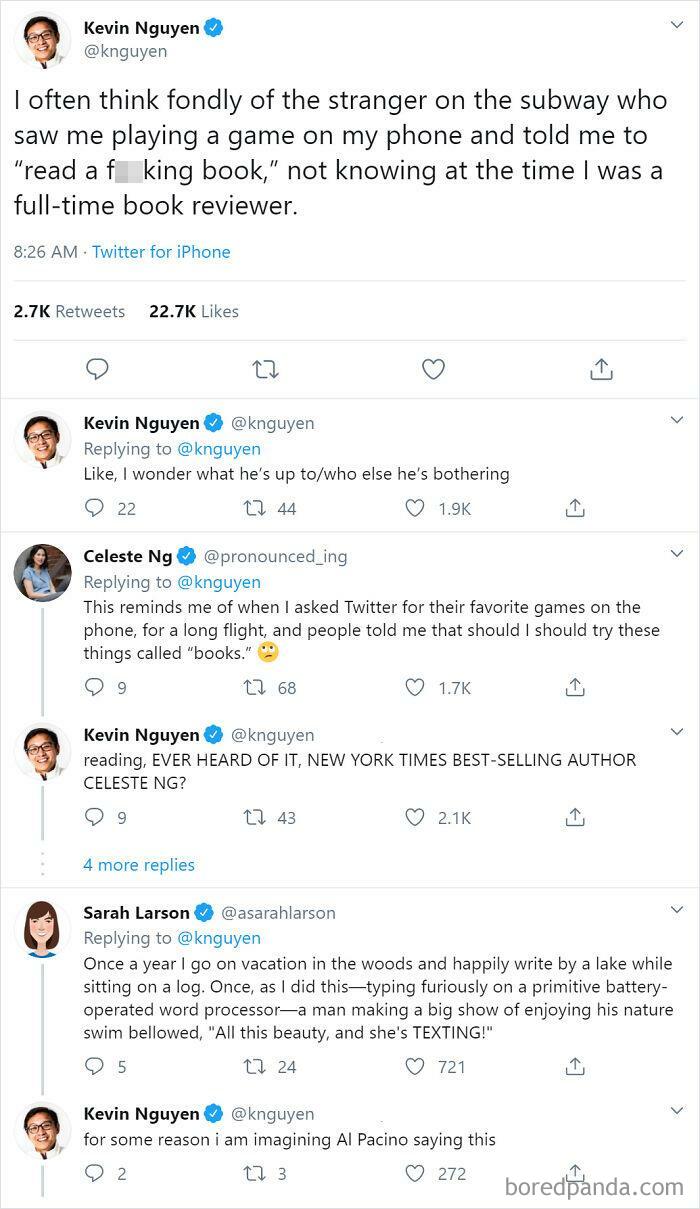 Book People Reminiscing Words From Not-So-Book People