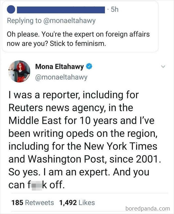 Female? Please Stick To Female Issues Then