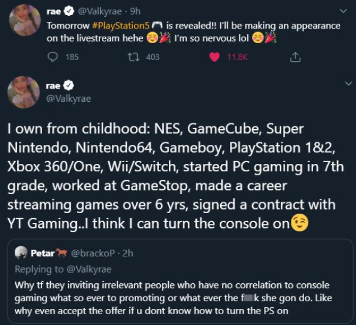 Guy Gets Upset Over A Streamer/Content Creator Appearing On The Ps5 Event