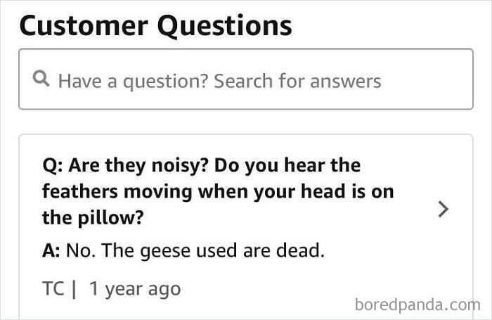 On A Review For Down Pillows... Thanks For The Clarification