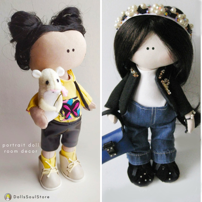 I Create Portrait Dolls From Fabric (7 Pics)