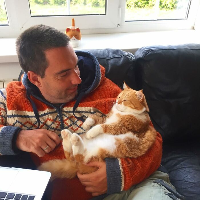 This Happy Chonk From Russia Loves Snow, And His Photos Are Adorable (27 Pics)