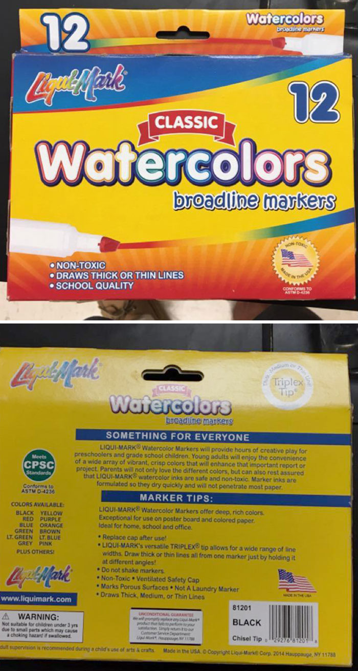 My Chemistry Teacher Bought These Markers Thinking They’d Be The Full Rainbow. They Were All Black