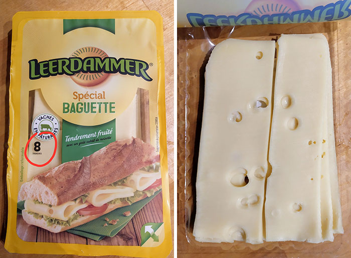 Packaging Says 8 Slices, It's Actually 4 Slices Cut In Half