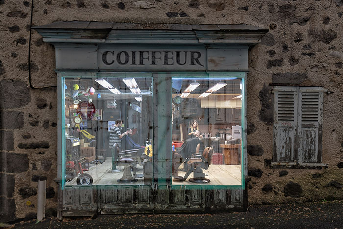 I Superimposed Street Photos I Took Around The World Over The Closed Businesses In Aurillac To Bring Them To Life During The Pandemic (31 Pics)