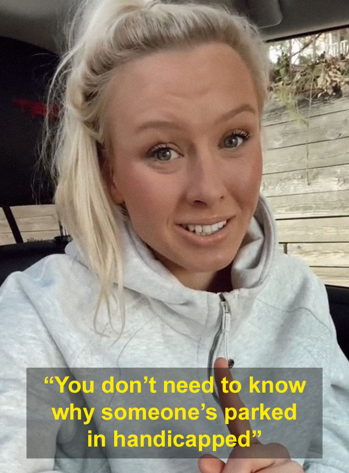 Woman With No Legs Gets Scolded For Parking In A Disabled Spot, And Her Powerful Response Goes Viral Woman With No Legs Gets Scolded For Parking In A Disabled Spot, And Her Powerful Response Goes Viral