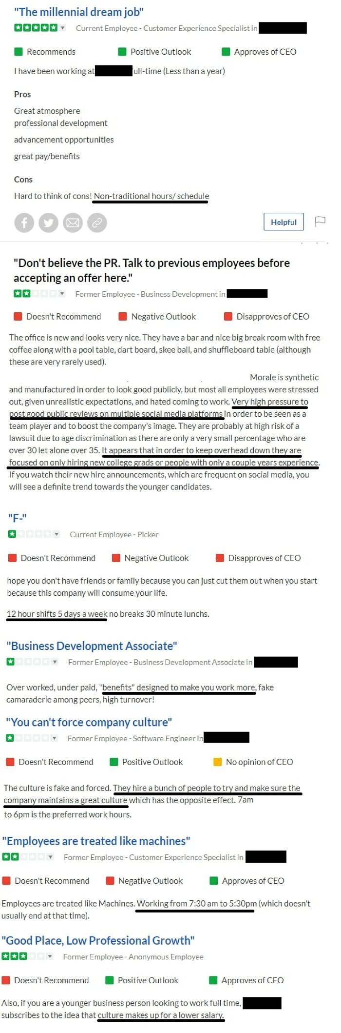 When The Company Makes You Post Good Reviews