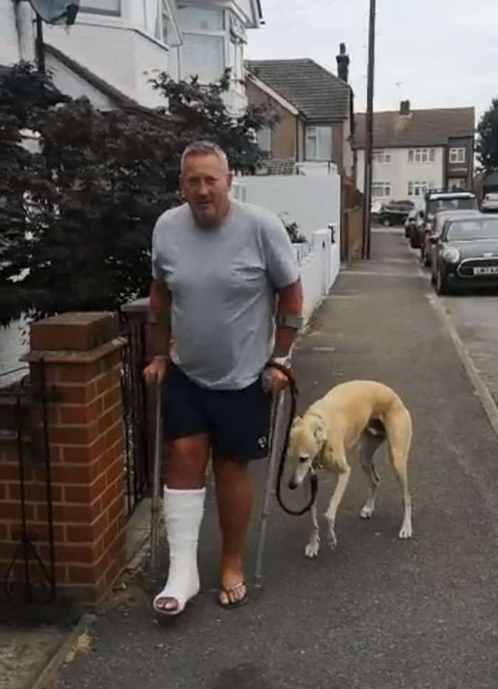 Injured Dog Owner Spends $400 On Vet For His Limping Dog Only To Find Out He Was Copying The Owner Out Of Sympathy Injured Dog Owner Spends $400 On Vet For His Limping Dog Only To Find Out He Was Copying The Owner Out Of Sympathy