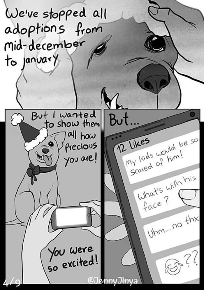 Artist Who Made People Cry With Her Grim Reaper Animal Comics Is Back, And This Time It's About Paying Tribute To Shelter Staff