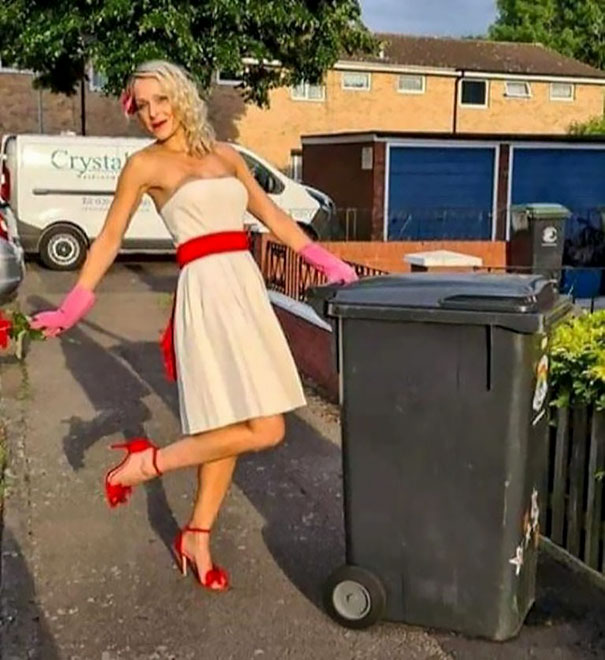 Dressing-Up-Gowns-Garbage-Can-Nicola-Matthews