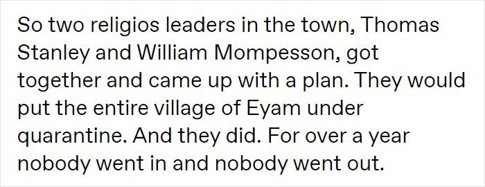 How This English Village Dealt With An Outbreak Of The Plague In 1665 Fascinates Internet Users, Holds Many Lessons For Us Today How This English Village Dealt With An Outbreak Of The Plague In 1665 Fascinates Internet Users, Holds Many Lessons For Us Today