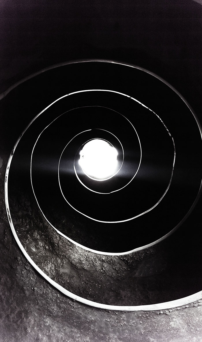 Inside A Concrete Truck