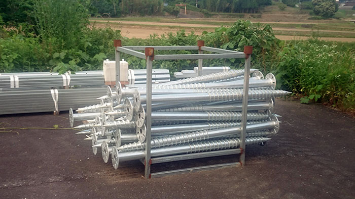 These Giant Screws Used As Foundations For Solar Panel Arrays