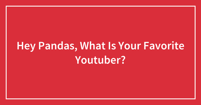 Hey Pandas, What Is Your Favorite Youtuber?