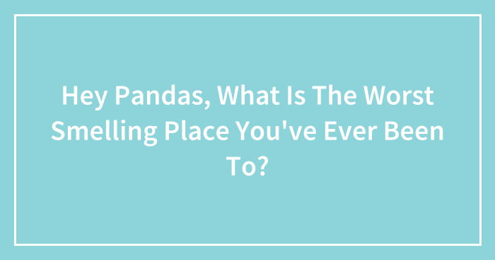 Hey Pandas, What Is The Worst Smelling Place You’ve Ever Been To? (Closed)